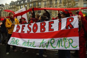 COP 21 Paris, "ligne rouge" march